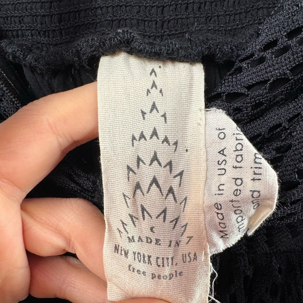 Free People Emmy Lou Mini Dress in Black Size Small - Picture 5 of 11